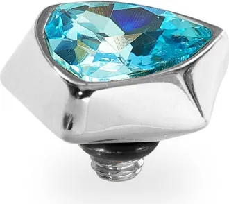 Qudo Triangolo Top 0.39 in Silver/aquamarine at Nordstrom