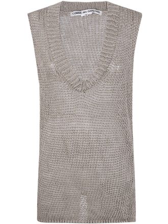 Comme Des Gar&ccedil;ons V Neck Gilet Sweater