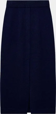 Emporio Armani Virgin Wool-Cashmere Midi Skirt