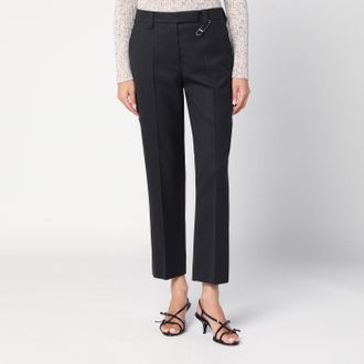 Prada Anthracite grey wool trousers