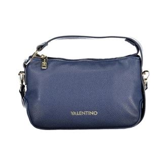 Valentino Handbags, female, Blue, Size: ONE SIZE Blu Poliuretano Handbag