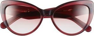 Ferragamo Salvatore Ferragamo 56mm Cat Eye Sunglasses in Wine at Nordstrom Rack