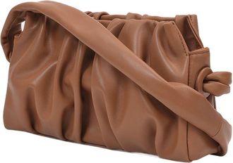 Elleme Womens Vague Shoulder Bag Brown Leather