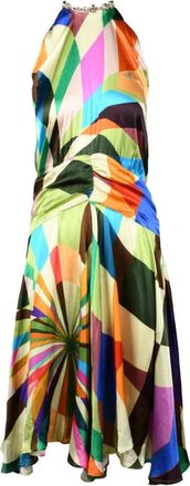 Weili Zheng Midi Jurk - Dames - Casual kleedjes - Veelkleurig - 2XL - Kleedjes
