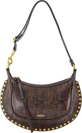 Isabel Marant Oskan Moon Bag - Dames - Tassen - Bruin - Maat: ONE Size Leer