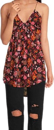 Free People Pixie Printed Tunic In Dark Combo
