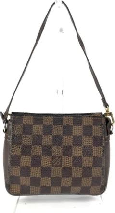 Louis Vuitton Tweedehands Canvas Louis Vuitton tassen - Dames - Vintage Schoudertas - Bruin - ONE Size - Vintage