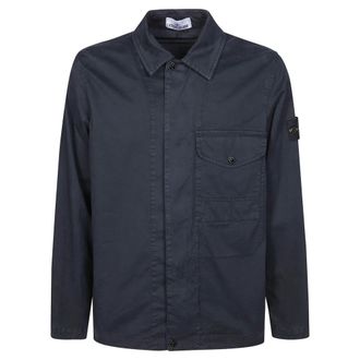 Stone Island Camicia - Heren - Zomerjassen - Blauw - 2XL - Jassen