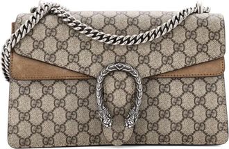 Gucci Borsa a spalla Dionysus piccola in tela cerata GG - Marrone