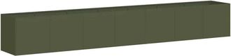 vidaXL Vidaxl - Planter Olive Green 280x40x40 cm Cold-rolled Steel