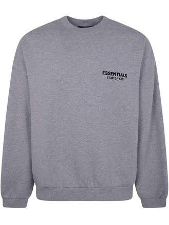 Fear of God Sweater met logo-reli&euml;f - Grijs