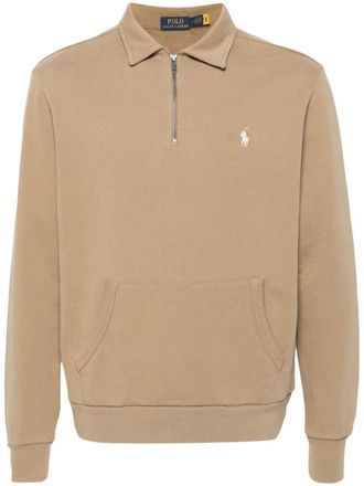 Polo Ralph Lauren half-zip jersey sweatshirt - Neutrals