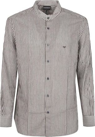 Emporio Armani Stijlvolle longsleeve - Heren - Casual Overhemden - Beige - M - Overhemden