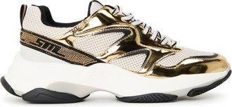 Steve Madden Womens Medallist2 in Gry/Gld - Gold - Size UK 5