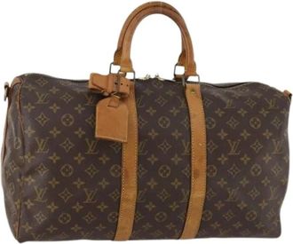 Louis Vuitton Pre-owned Weekend Bags, female, Brown, Size: ONE SIZE Pre-owned Monogram Boston Bag