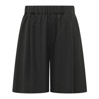 A Paper Kid Casual Shorts, male, Black, Size: XL Fresh Wool Bermuda