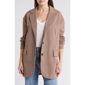 Free People Reggie Oversize Blazer in Ginger Combo at Nordstrom Rack, Size X-Large
