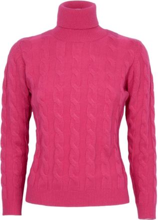 Cashmere Company Coltrui - Dames - Coltruien - Roze - S - Wol - Truien & Vesten