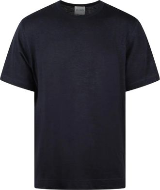 Closed T-shirt in misto lino - Blu