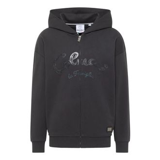 Carlo Colucci Oversize Sweat Jacket - La Famiglia - Heren - Vesten met rits - Zwart - XL - Katoen - Hoodies & sweatvesten