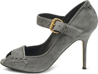 Manolo Blahnik Pumps con fibbia 110mm - Grigio