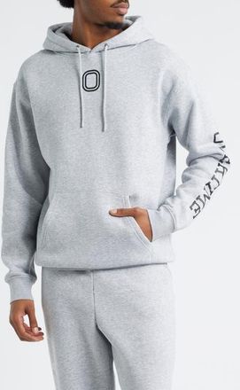 Overtime Classic Graphic Print Logo Hoodie in Grey at Nordstrom, Size Xx-Large