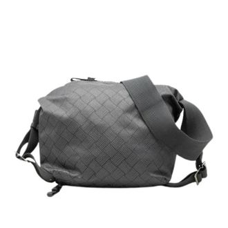 Bottega Veneta Borsa a tracolla Pre-owned in poliestere jacquard Intrecciato - - Pre-owned - Uomo - Grigio - ONE SIZE