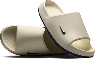 Nike Mens Calm (New England Patriots) NFL Slides in White | IM7339-100
