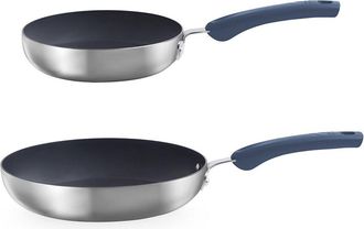 Dash Zakarian By DASH 2pc TruPro Stainless Steel Fry Pan Set