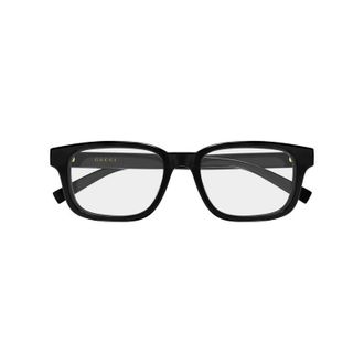 Gucci Square Full Rim Eyeglasses - Black