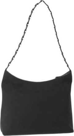 Ferragamo Pre-owned Canvas Schoudertas - Dames - Vintage Schoudertas - Zwart - ONE Size - Vintage