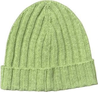 Gran Sasso Cashmere Muts - Heren - Hoeden - Groen - ONE Size - Kasjmier - Accessoires