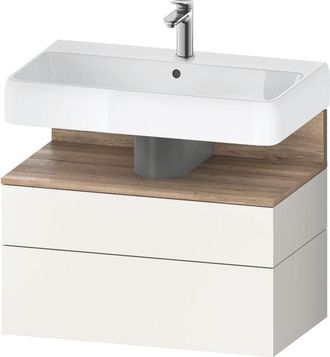 Duravit Duravit Qatego Mueble Bajo Lavabo, 1 Extra&iacute;ble Y 1 Caj&oacute;n