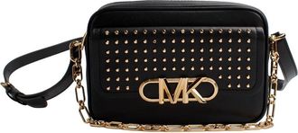 Michael Kors Studded Cross-Body Tas - Dames - Schoudertassen - Zwart - ONE Size - Leer - Tassen