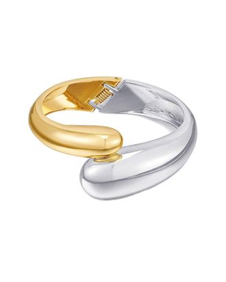 Liv Oliver 18K & Silver Plated Modern Cuff Bracelet