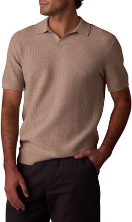 The Normal Brand BreezeKnit Polo in Flax at Nordstrom, Size Xx-Large