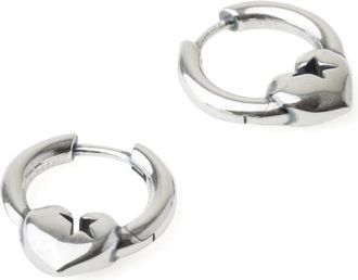 TwoJeys Earrings, female, Gray, ONE SIZE, Custom Beaded Hoop Earrings