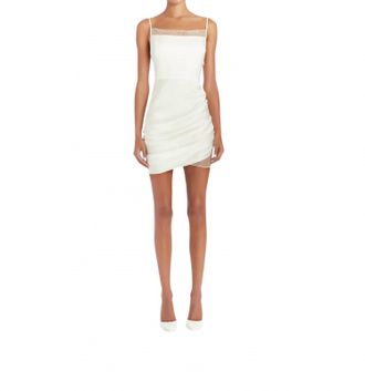 Amanda Uprichard London Mini Dress In Ivory