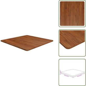 vidaXL Tavolo marrone scuro - vidaXL Piano Tavolo Quadrato Marrone Scuro 70x70x1,5cm Rovere Trattato - Piano in legno