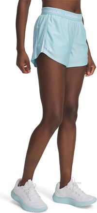Under Armour Womens Tech Play Up Shorts, (494) Stream / / White, XL