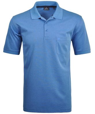 Ragman Longshirt RAGMAN, Herren, Gr. 106, blau (aqua, 702), Baumwollmischung, ohne Ausschnitt, Shirts Longshirt