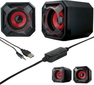 Trade Shop Trade Shop - Casos Altoparlantes Para Computer 2.0 Mega Bass Bluetooth 10w Usb Portatile Q-a30