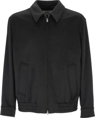 Lardini Jassen, Heren, Zwart, M, Zwarte Buitenkleding Jas Aw 25