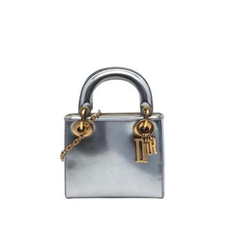 Dior Pre-owned Lady Dior - Dames - Pre-owned - Grijs - Maat: ONE Size Leer