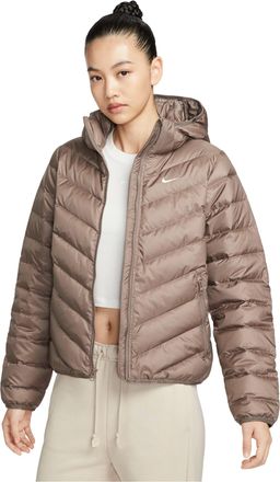 Nike (WMNS) Nike Sportswear Windpuffer Therma-Fit Hooded Puffer Mink Brown HV5106-214