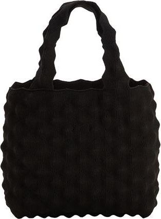 8 by YOOX RECYCLED POLYESTER PYRAMID KNIT HANDBAG
