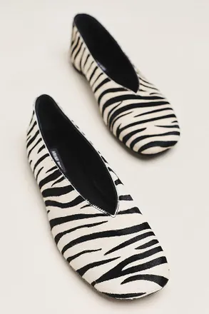 Anine Bing Ana Zebra Ballet Flats
