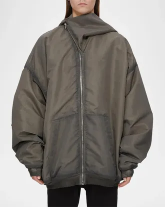 Rick Owens Mountain Hun Hooded Jacket