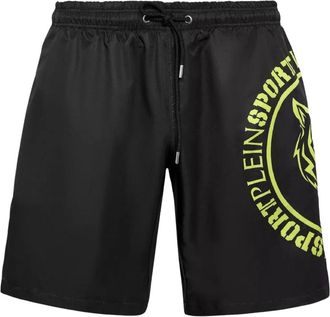 Plein Sport Carbon Tiger Zwemshorts - Heren - Badpakken - Zwart - XL - Polyester - Fitness