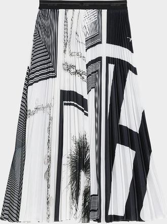 Helmut Lang Pleated Midi Skirt